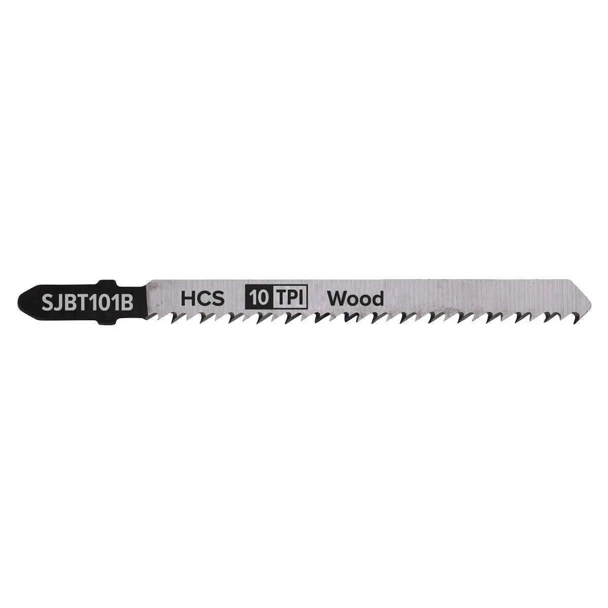 Sealey Jigsaw Blade Hard Wood 100mm 10tpi - Pack of 5 