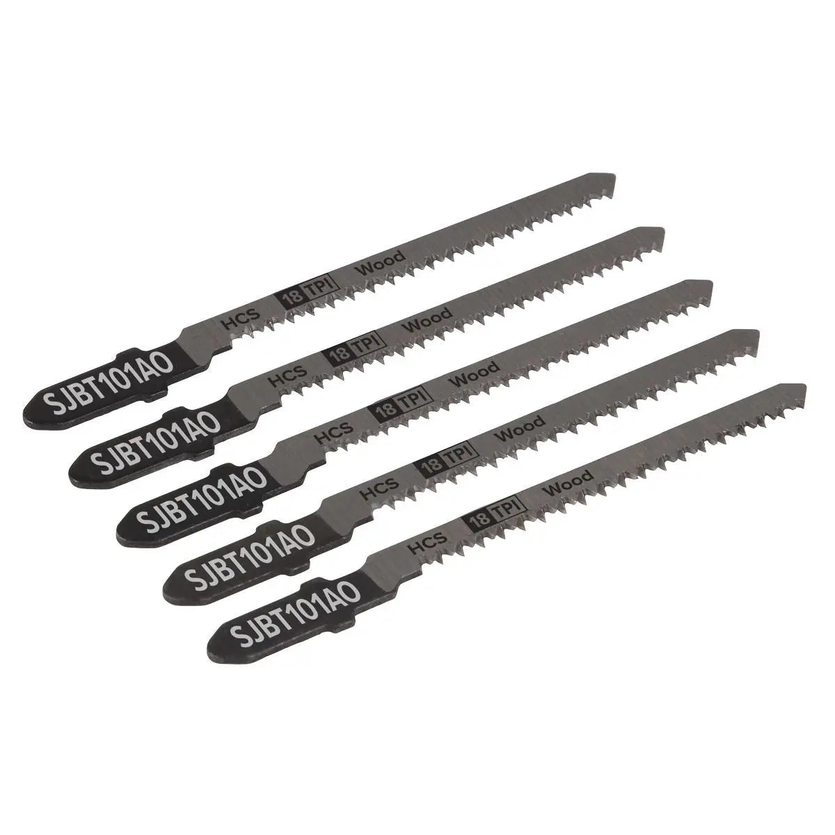 Sealey Jigsaw Blade Hard Wood 83mm 18tpi - Pack of 5 