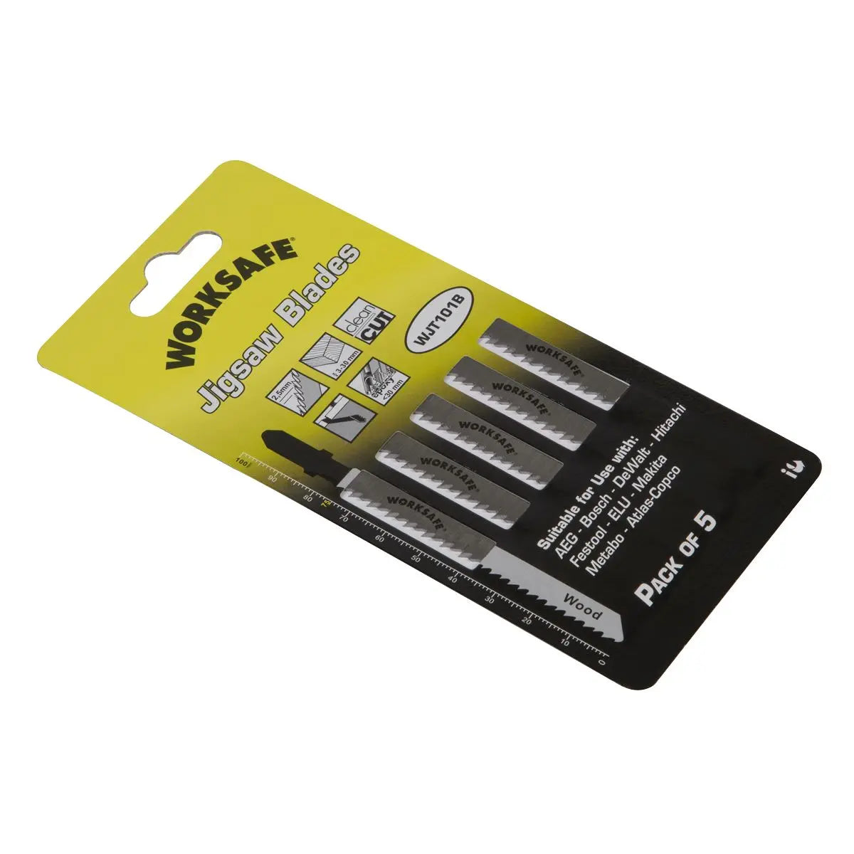 Sealey Jigsaw Blade Wood & Plastics 75mm 10tpi - Pack of 5 