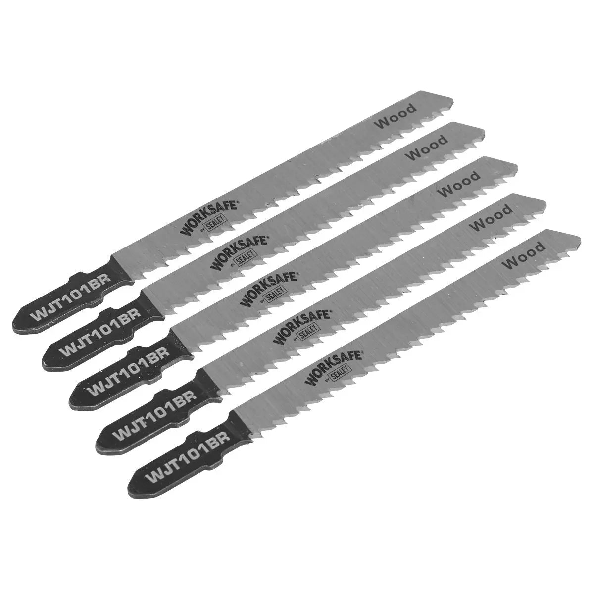 Sealey Jigsaw Blade Wood & Plastics 75mm 10tpi - Pack of 5 