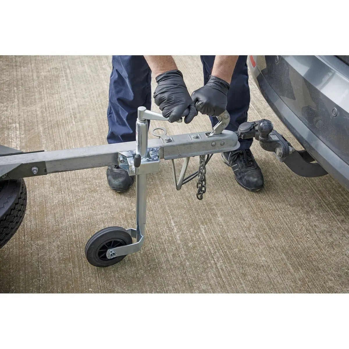 Sealey Jockey Wheel & Clamp Ø35mm - Ø150mm Solid Wheel 