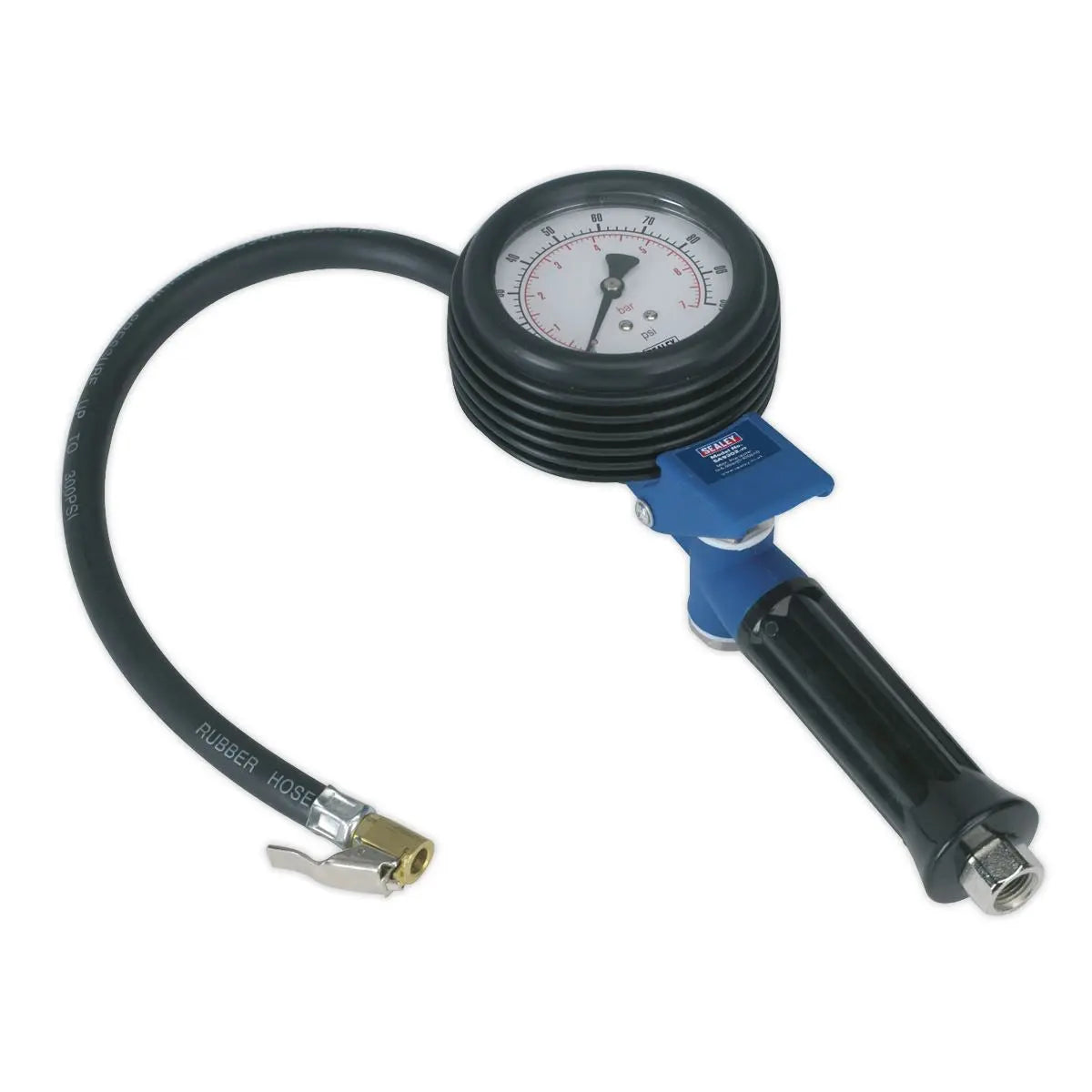 Sealey Jumbo Tyre Inflator with Clip-On Connector 
