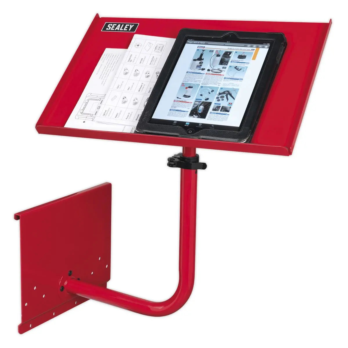 Sealey Laptop & Tablet Stand 440mm - Red 
