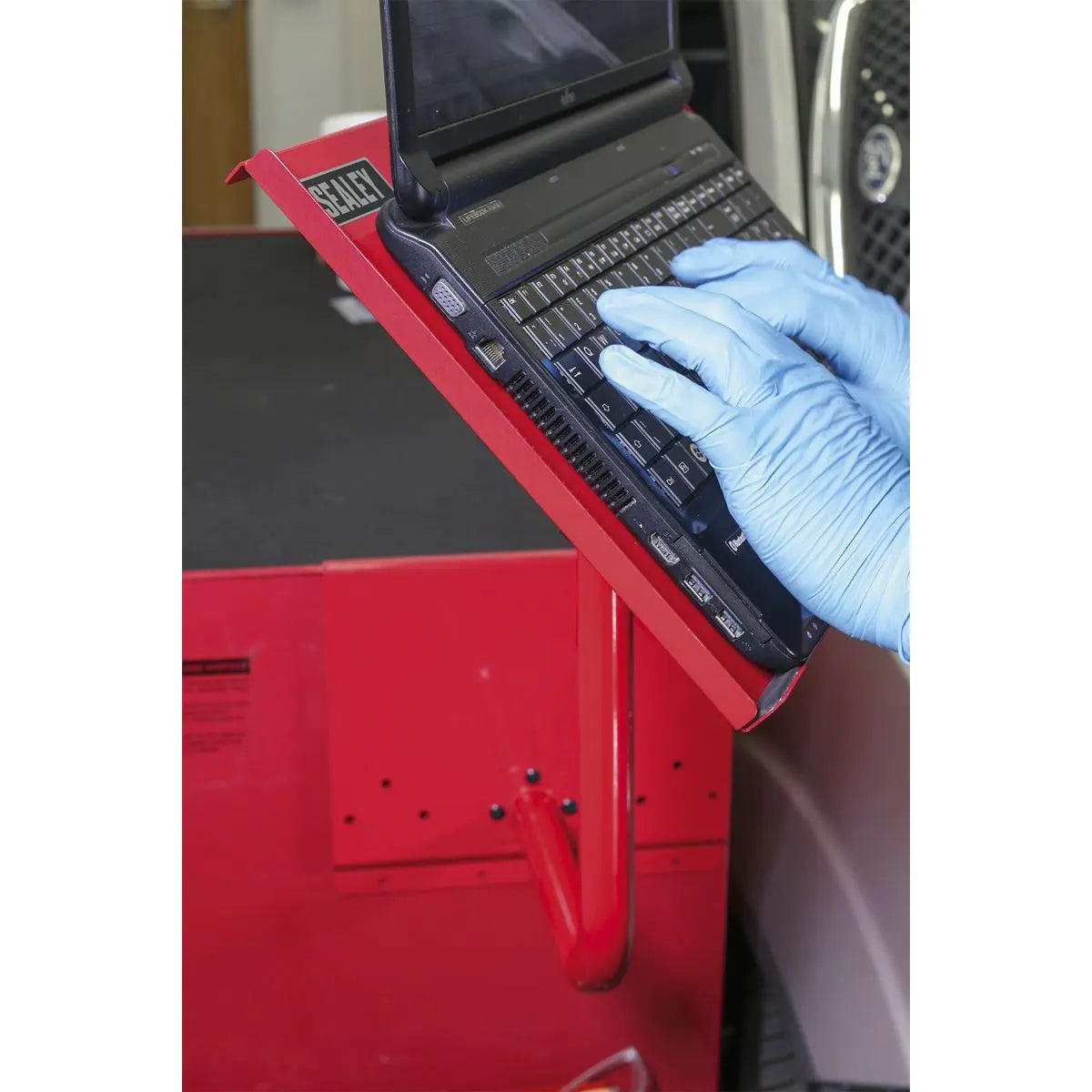 Sealey Laptop & Tablet Stand 440mm - Red 