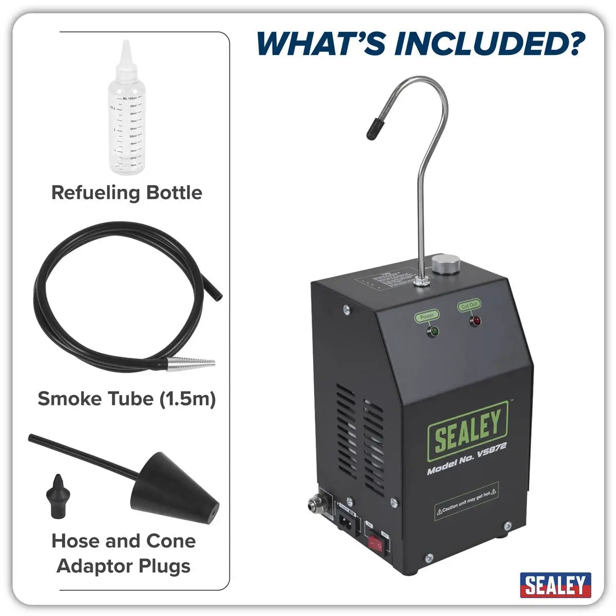 Sealey Leak Detector Smoke Diagnostic Tool  White Rose Tools