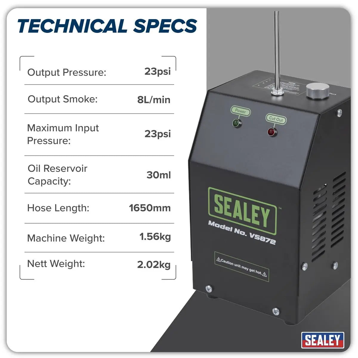 Sealey Leak Detector Smoke Diagnostic Tool  White Rose Tools