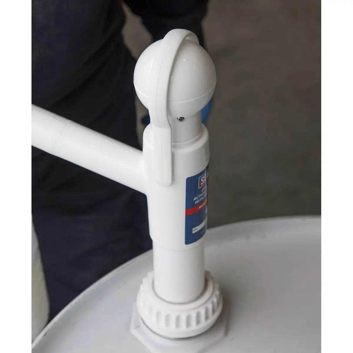 Sealey Lift Action Drum Pump with Measure Kit 205L 