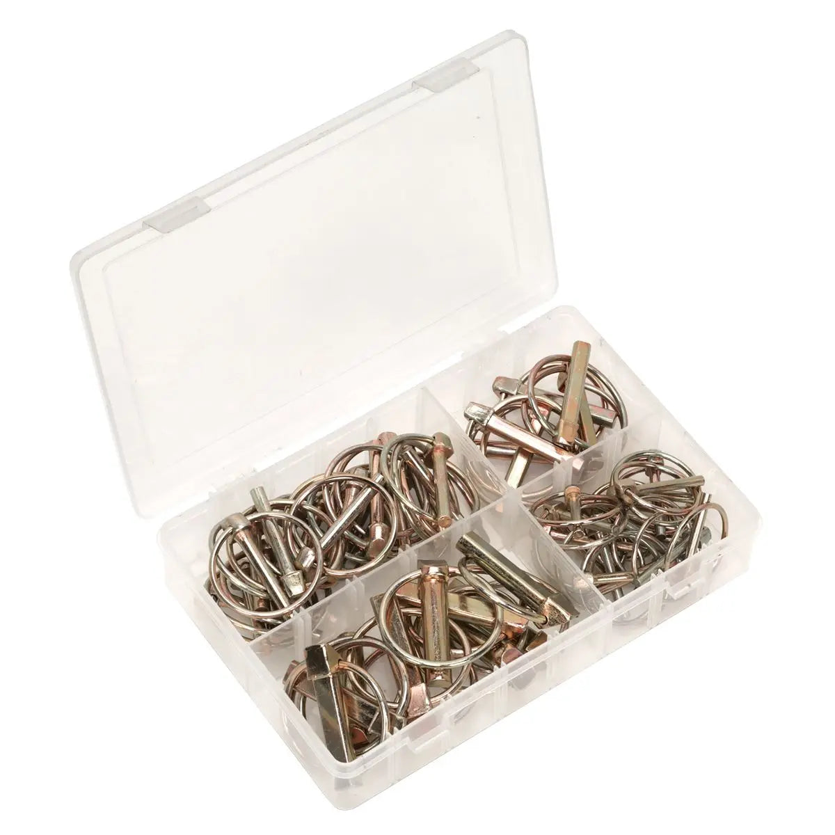 Sealey Linch Pin Assortment 50pc Metric  White Rose Tools