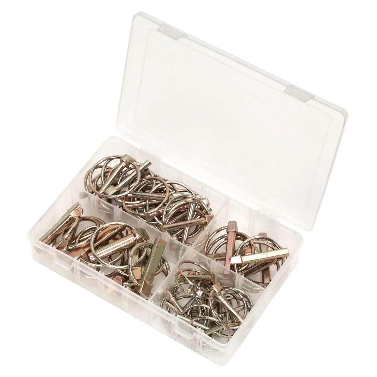Sealey Linch Pin Assortment 50pc Metric  White Rose Tools