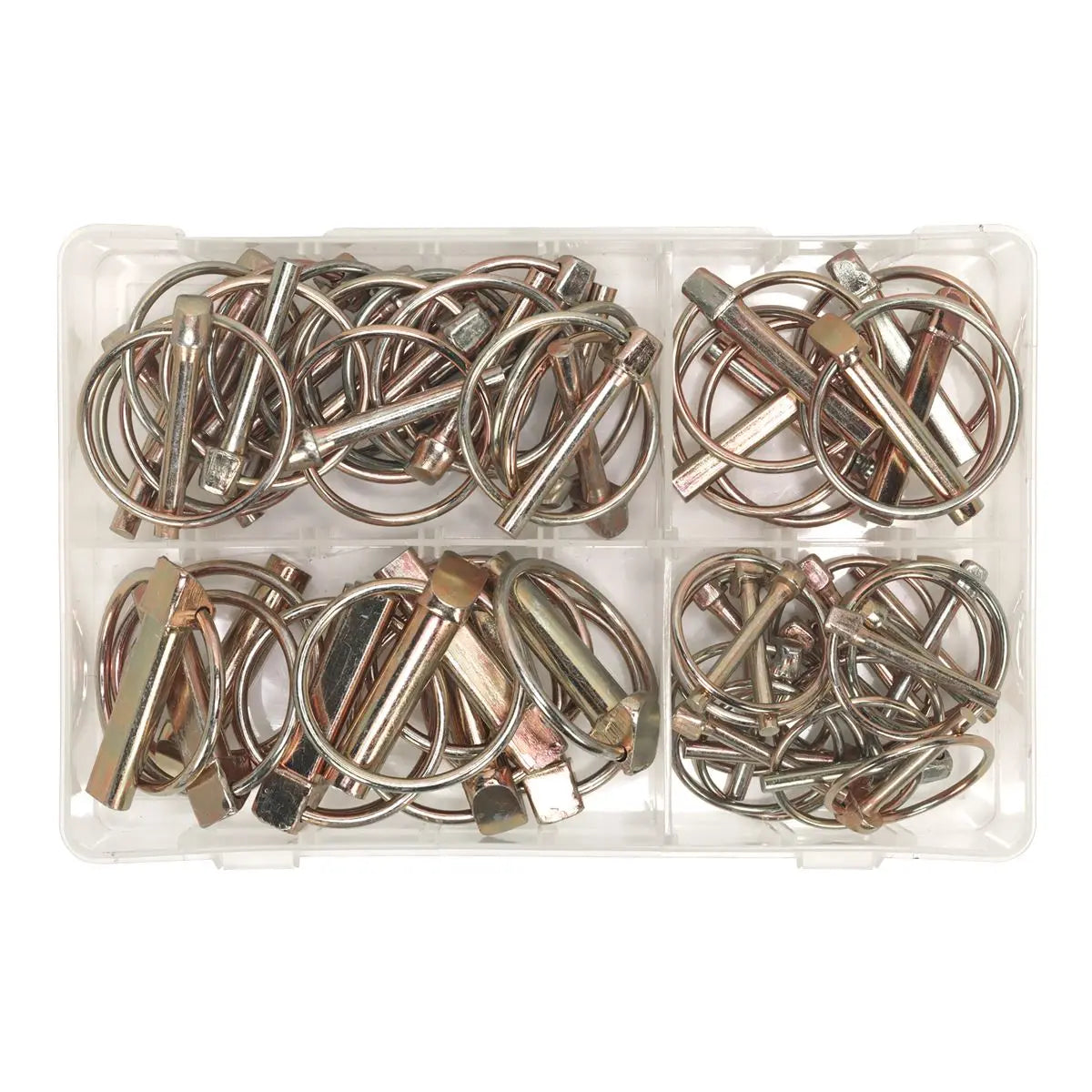 Sealey Linch Pin Assortment 50pc Metric  White Rose Tools