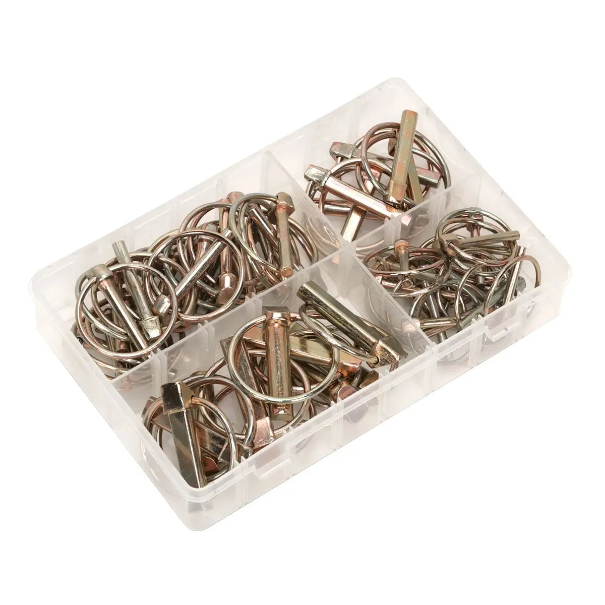 Sealey Linch Pin Assortment 50pc Metric  White Rose Tools