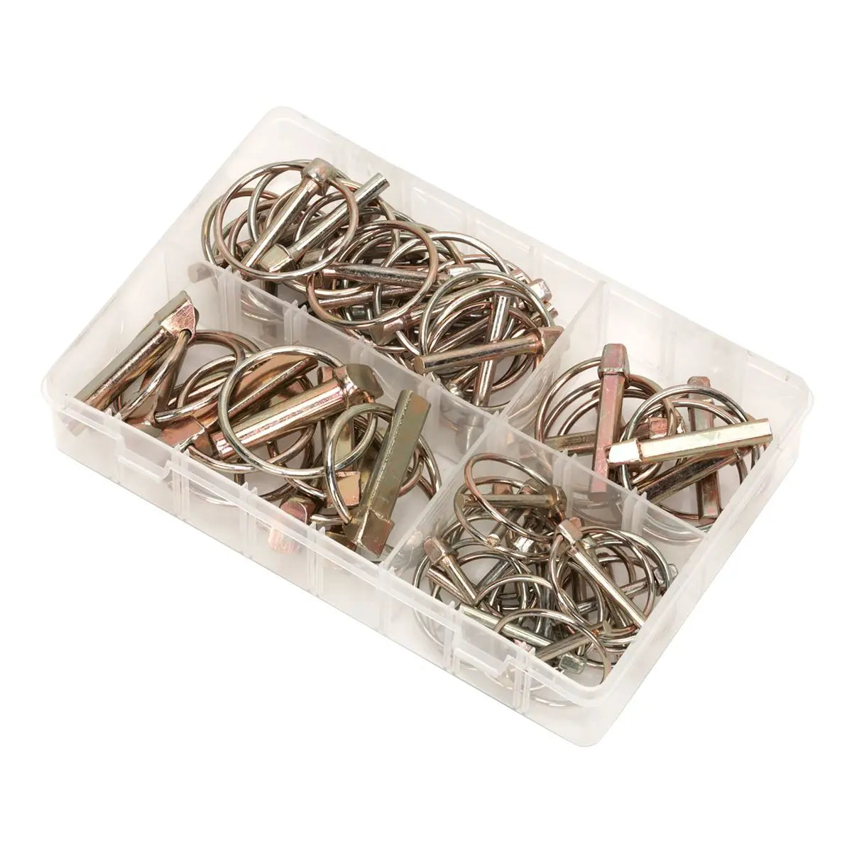 Sealey Linch Pin Assortment 50pc Metric  White Rose Tools