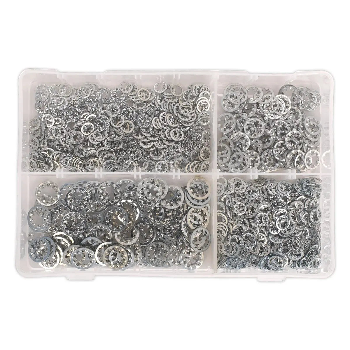 Sealey Lock Washer Assortment 1000pc Serrated Internal M5-M10 Metric 