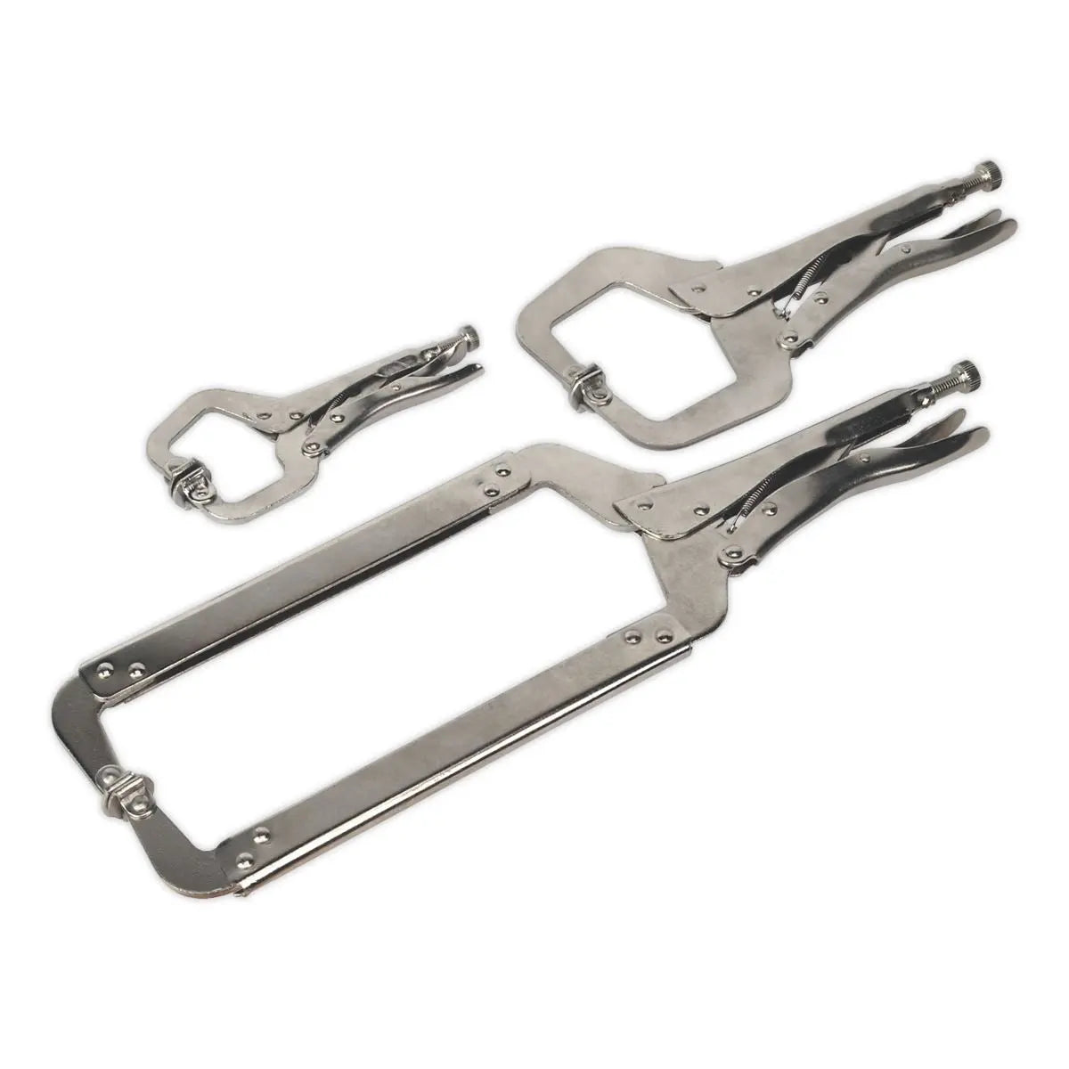 Sealey Locking C-Clamp Set 3pc 