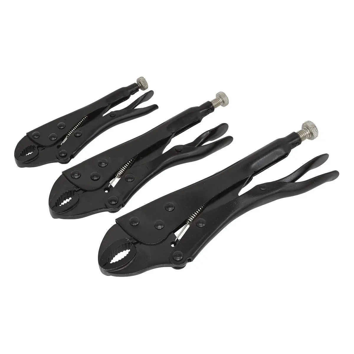 Sealey Locking Pliers Set 3pc Rust Resistant 