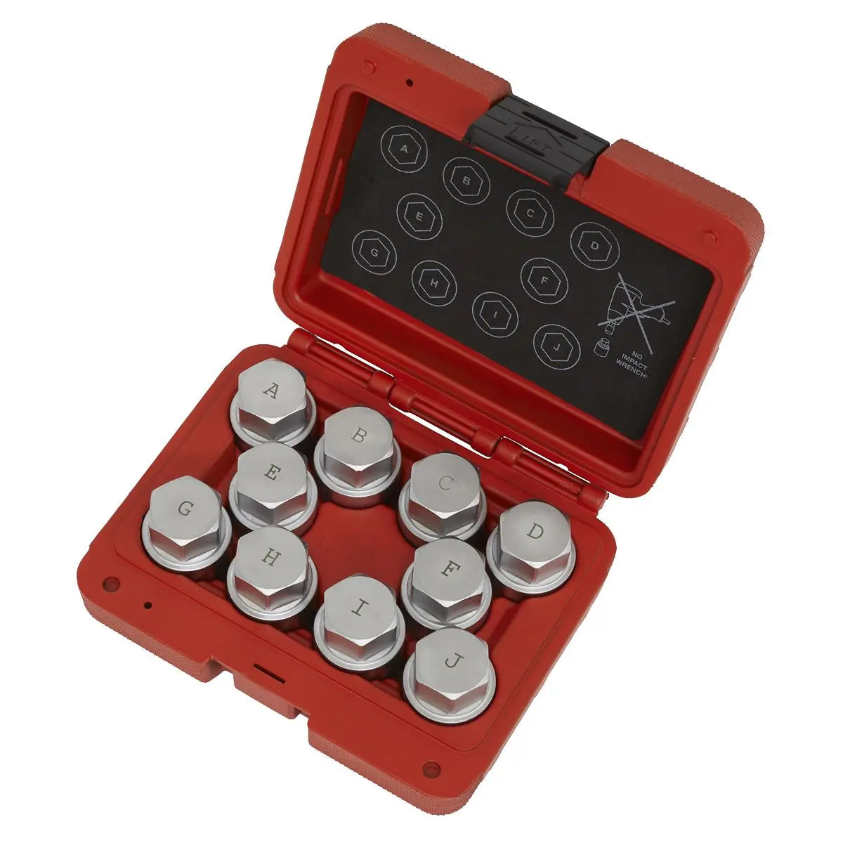 Sealey Locking Wheel Nut Key Set 10pc - Land Rover 