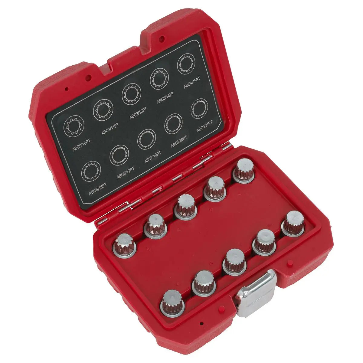Sealey Locking Wheel Nut Key Set 10pc - VW - White Rose Tools