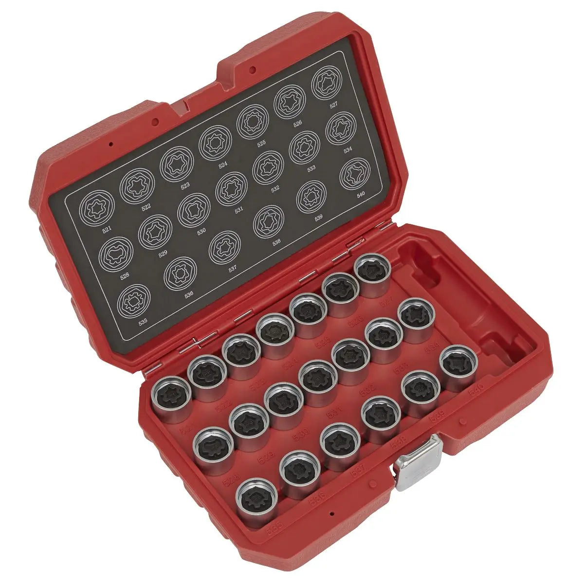 Sealey Locking Wheel Nut Key Set 20pc - VAG 