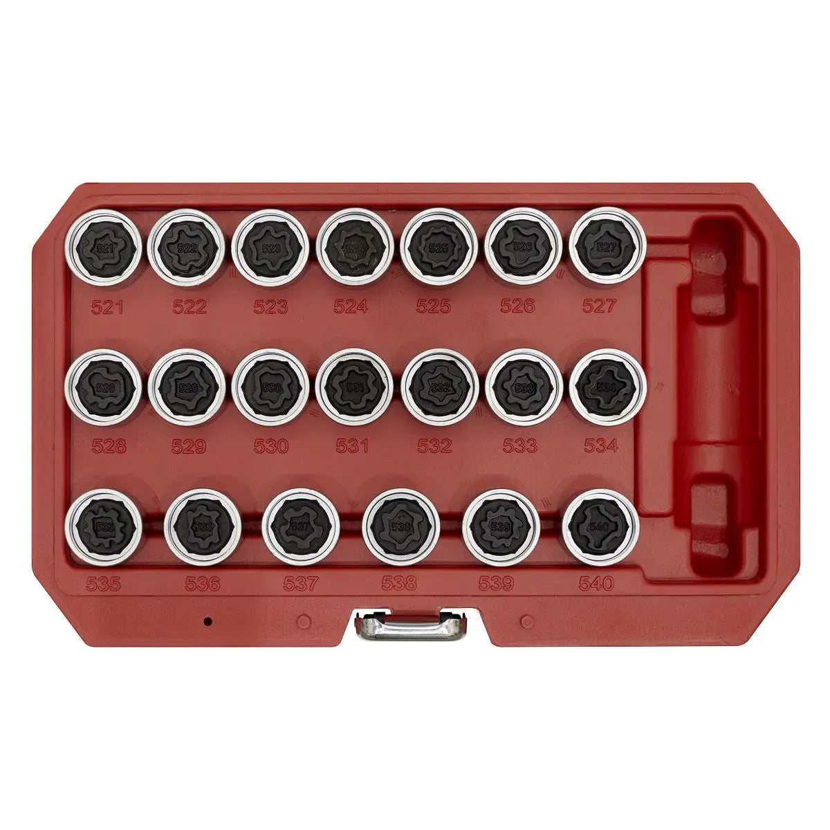 Sealey Locking Wheel Nut Key Set 20pc - VAG 