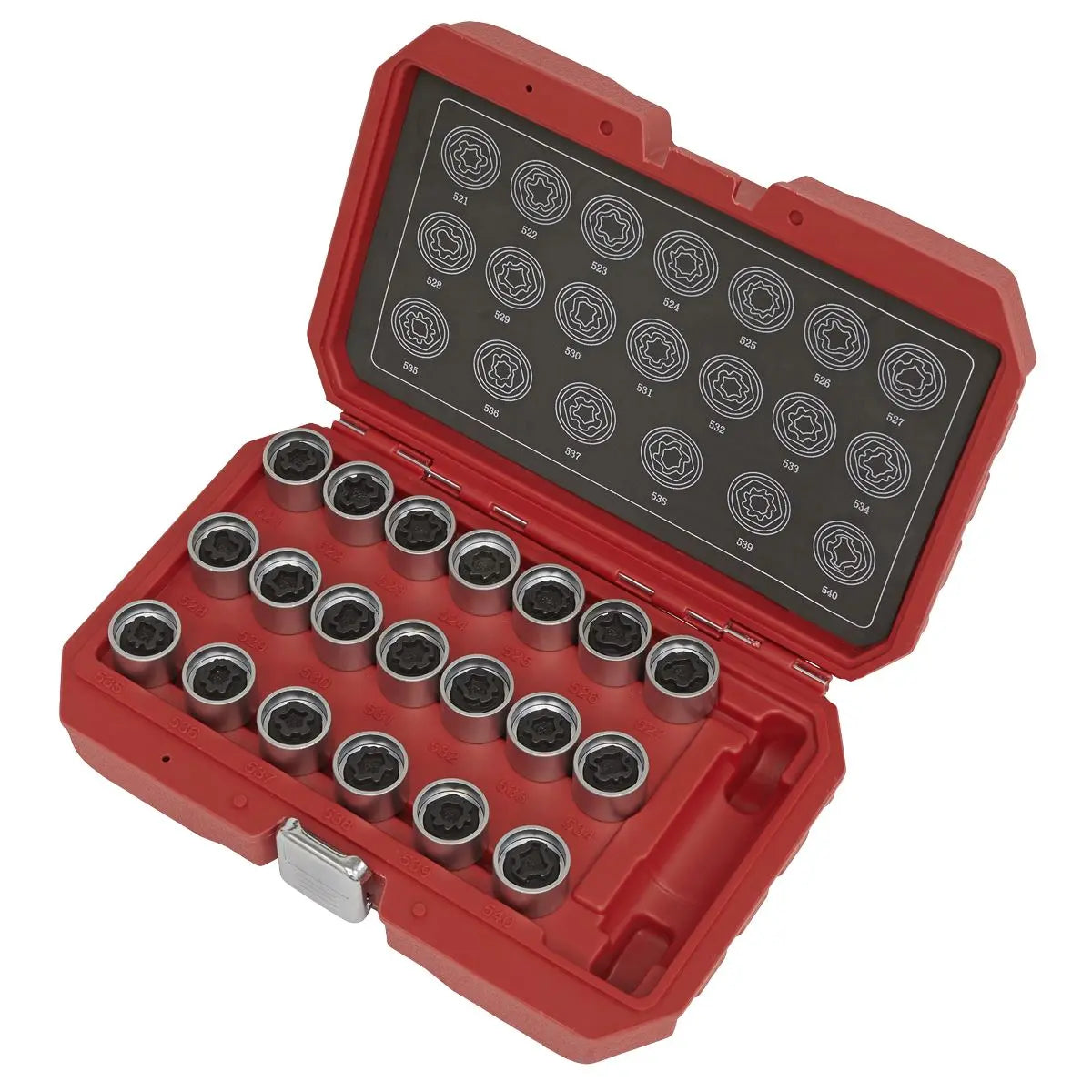 Sealey Locking Wheel Nut Key Set 20pc - VAG 