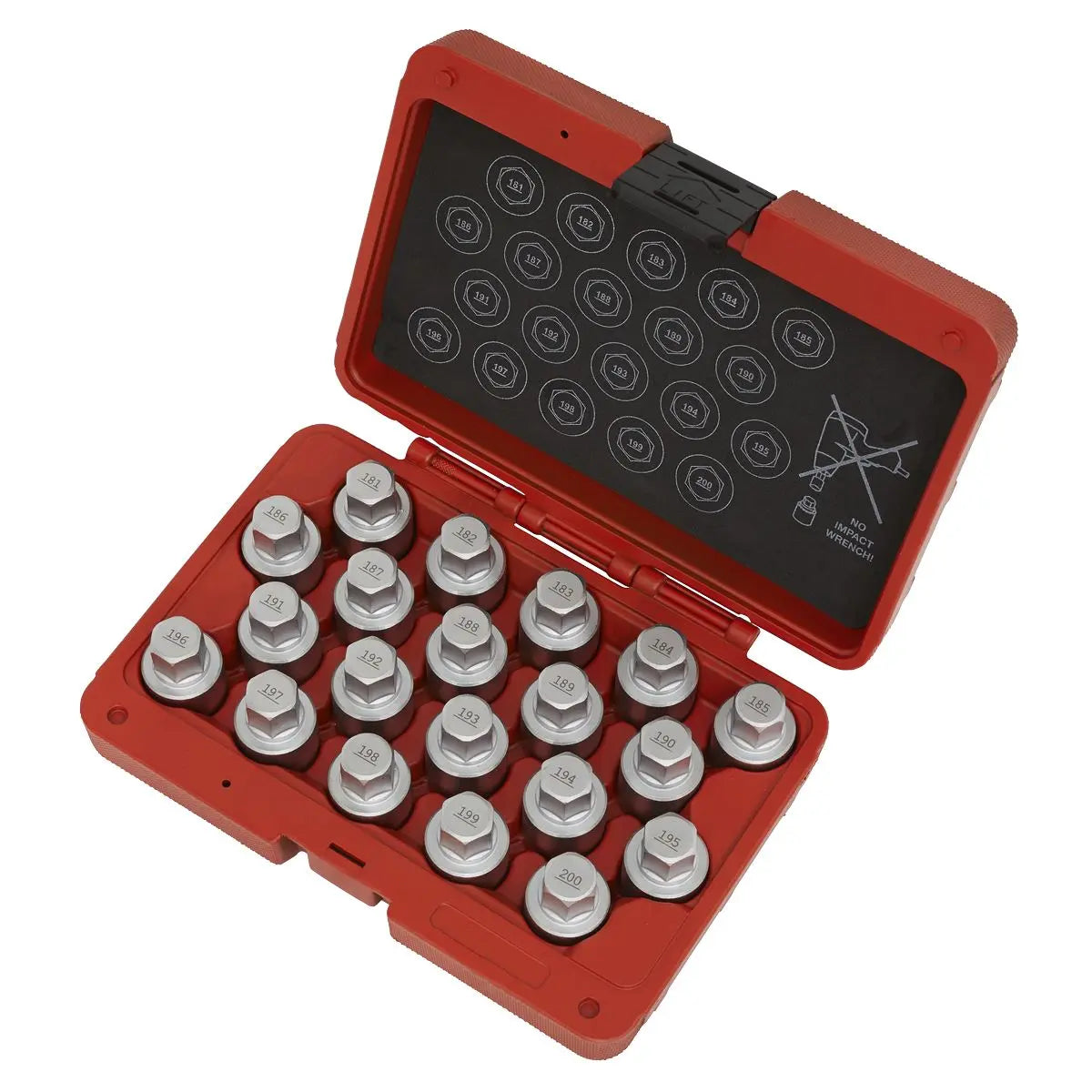 Sealey Locking Wheel Nut Key Set 20pc - Vauxhall-C 
