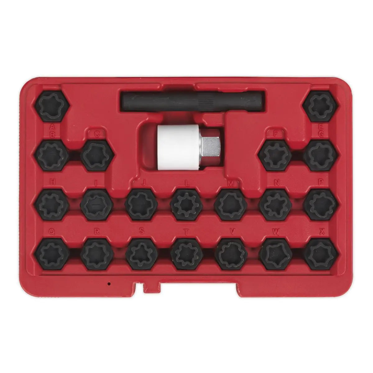 Sealey Locking Wheel Nut Key Set 22pc - Audi 