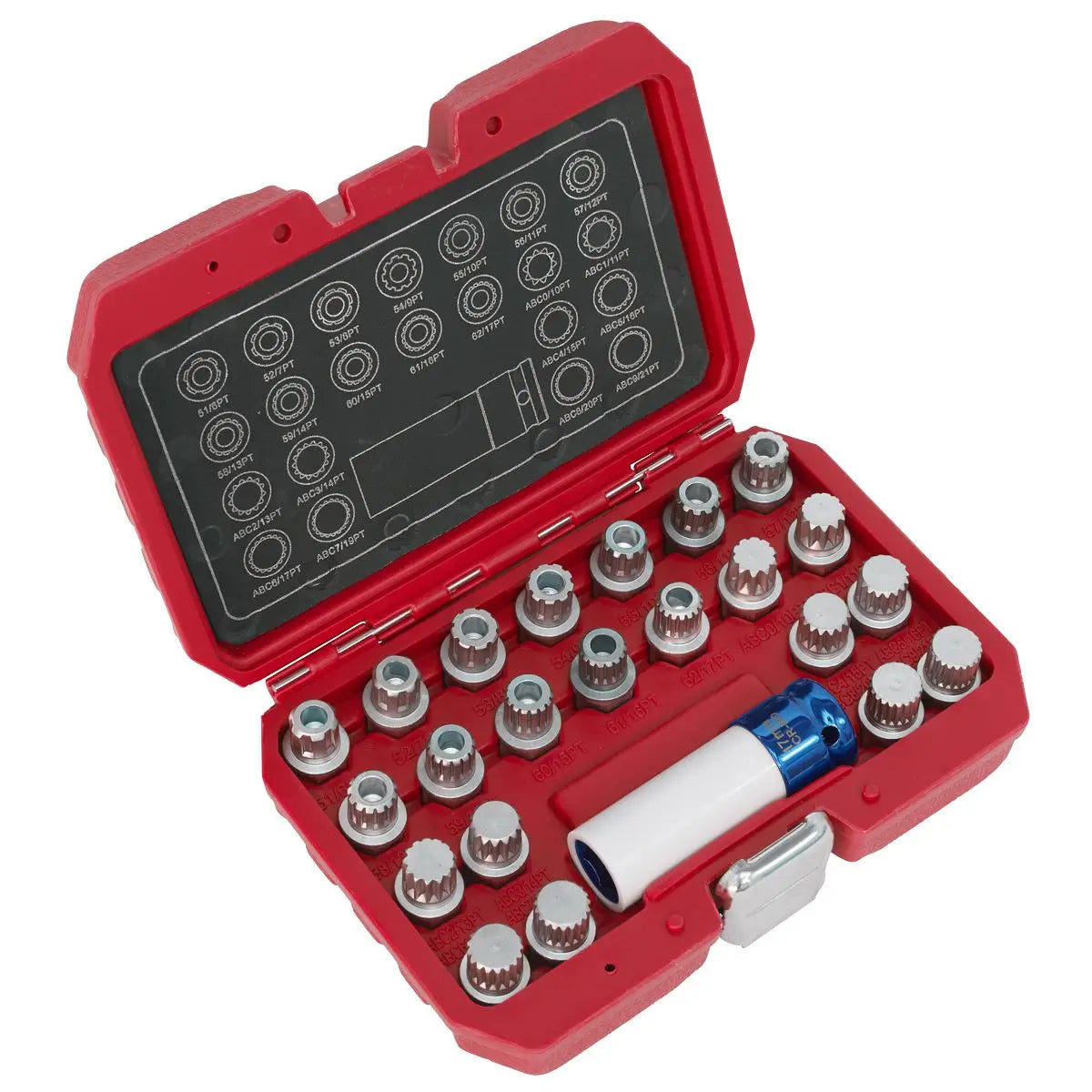 Sealey Locking Wheel Nut Key Set 23pc - VAG 