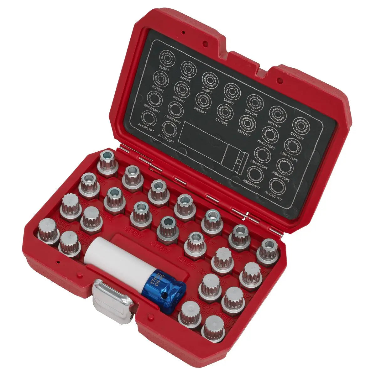 Sealey Locking Wheel Nut Key Set 23pc - VAG 