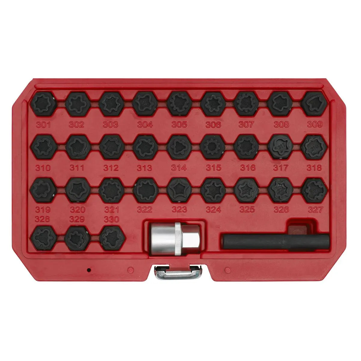 Sealey Locking Wheel Nut Key Set 32pc - Mercedes 