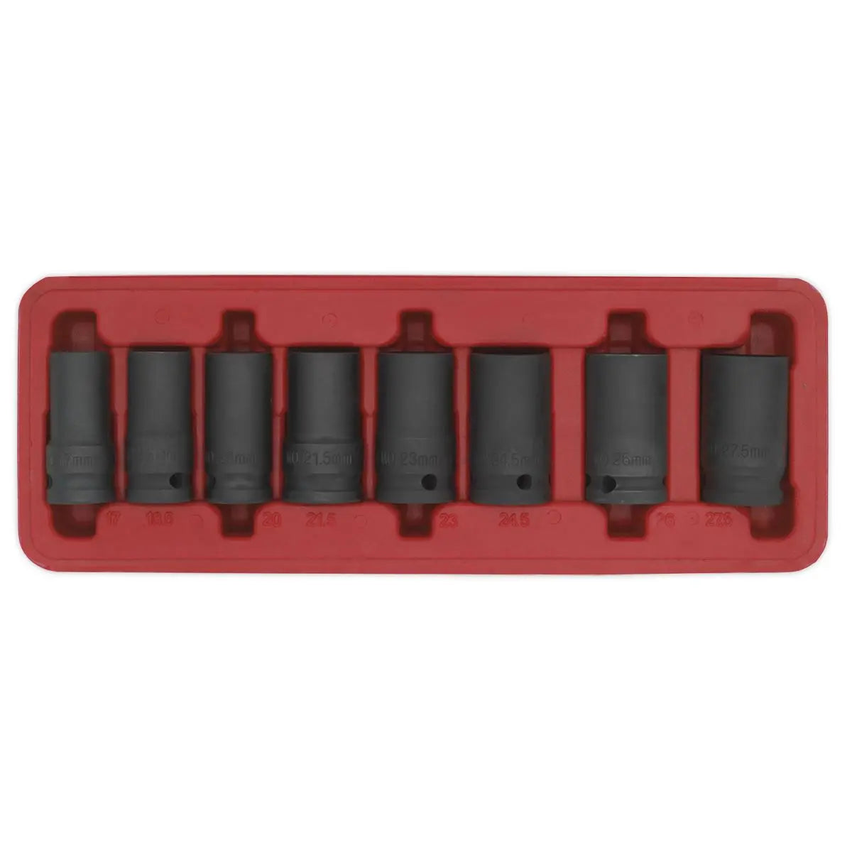 Sealey Locking Wheel Nut Removal Set 8pc 1/2"Sq Drive 
