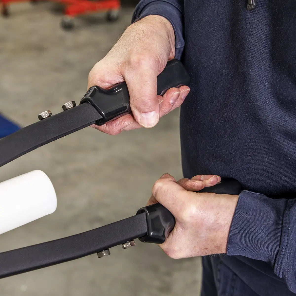 Sealey Long-Arm Riveter with Collection Bowl Heavy-Duty 