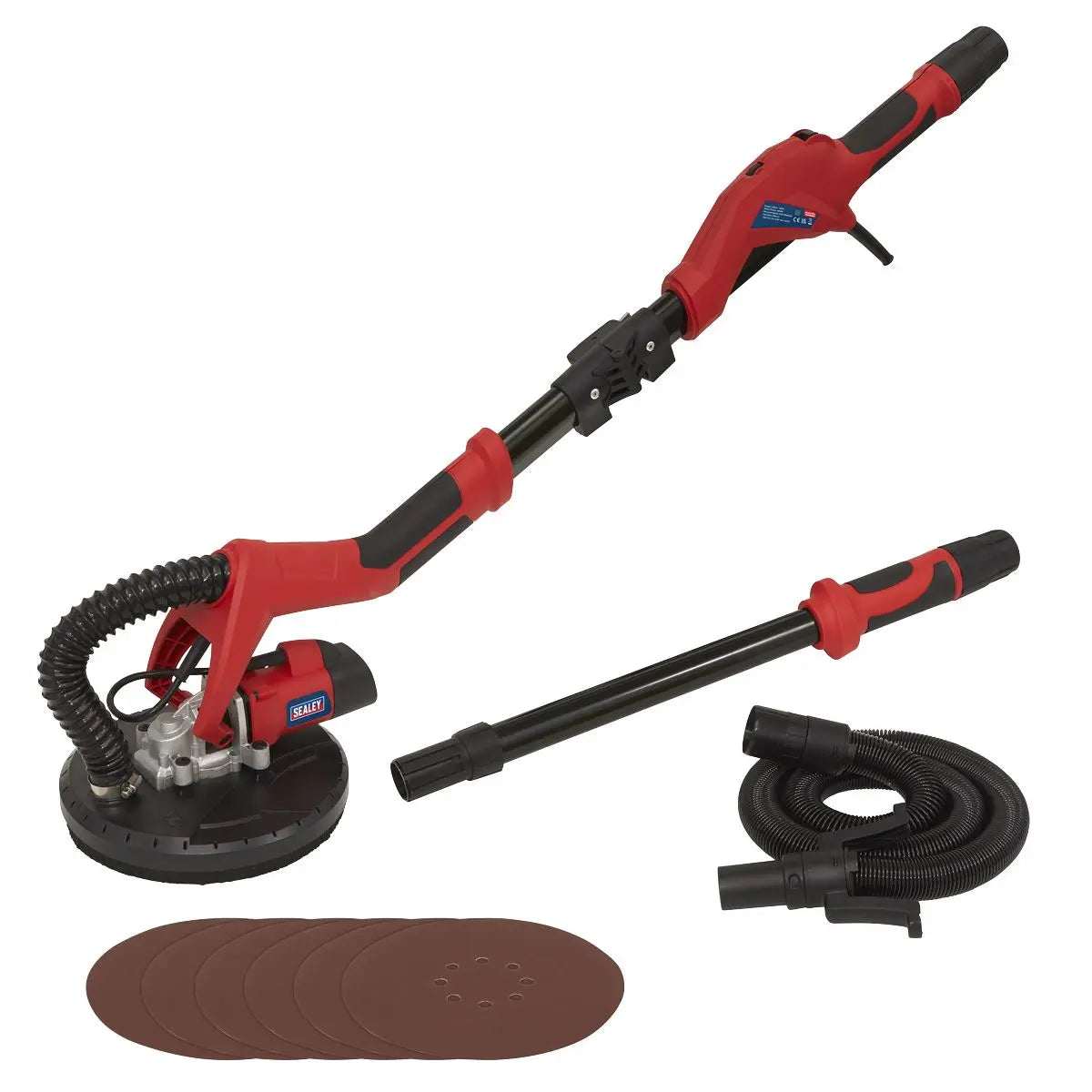 Sealey Long Reach Drywall Electric Sander Ø215mm 600W  White Rose Tools