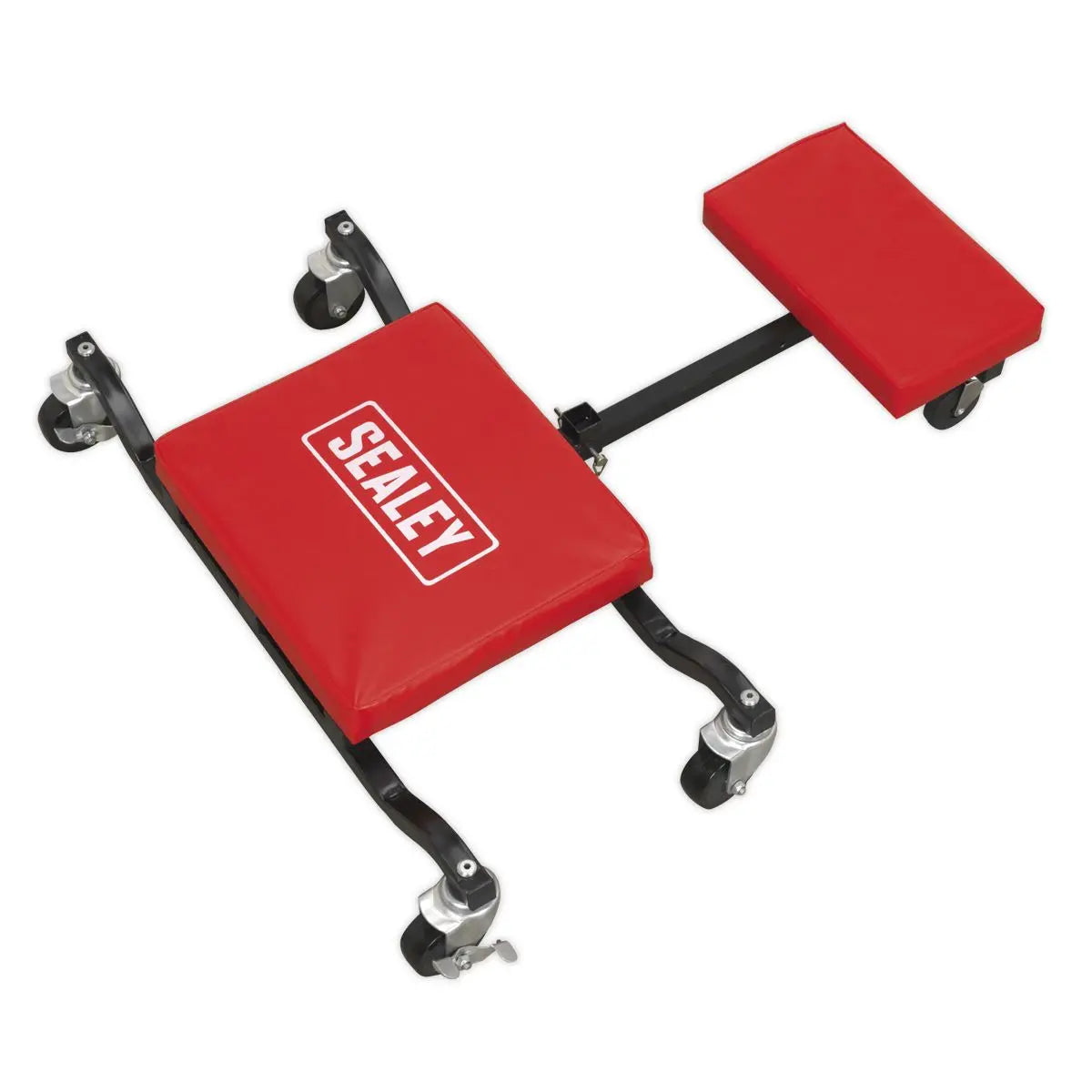 Sealey Low Level Creeper Seat and Kneeler 150kg Capacity Mechanics Under Car Crawler 