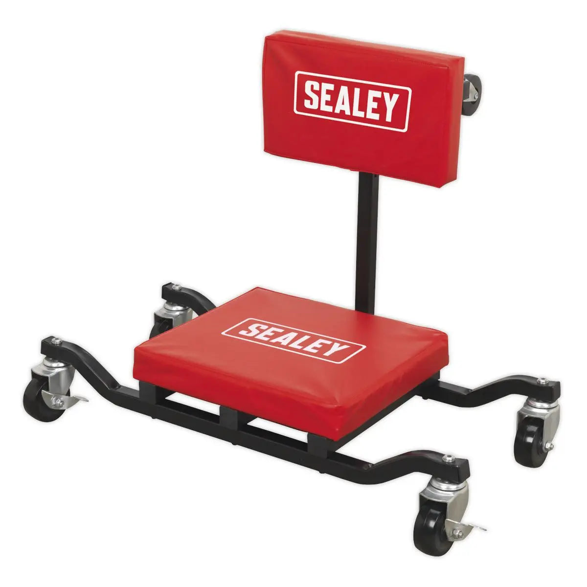 Sealey Low Level Creeper Seat and Kneeler 150kg Capacity Mechanics Under Car Crawler 