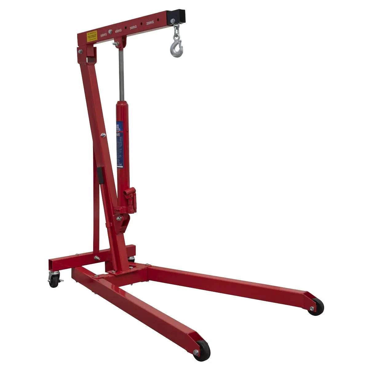 Sealey Low Profile Engine Crane 0.5 Tonne  White Rose Tools