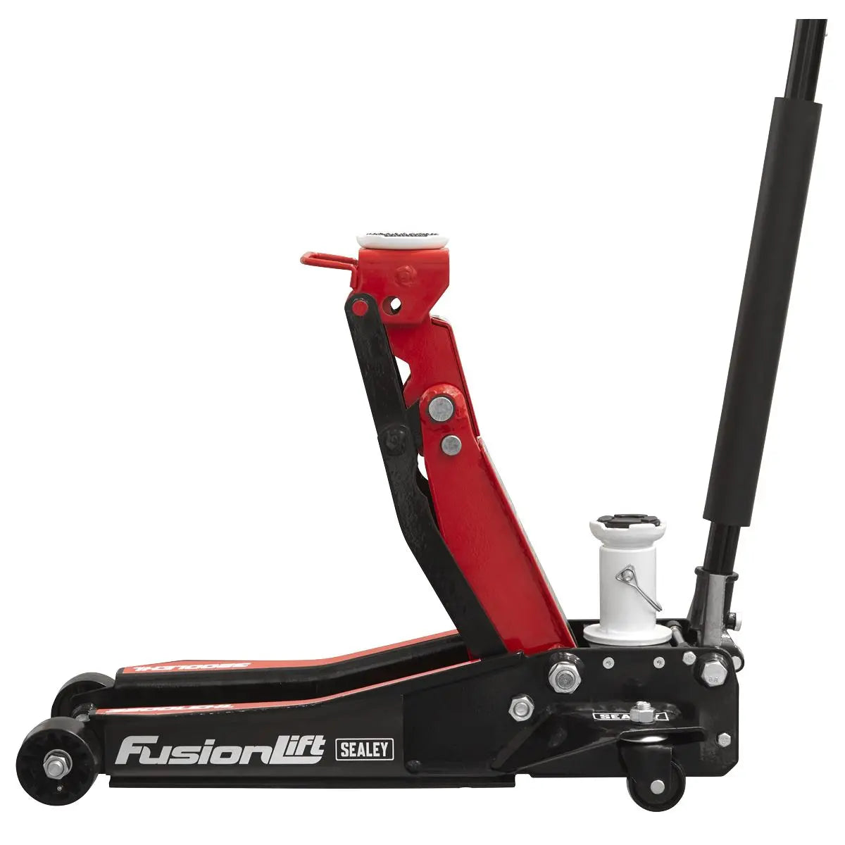 Sealey Low Profile High Lift Trolley Jack with Rocket Lift 2/3 Tonne  White Rose Tools