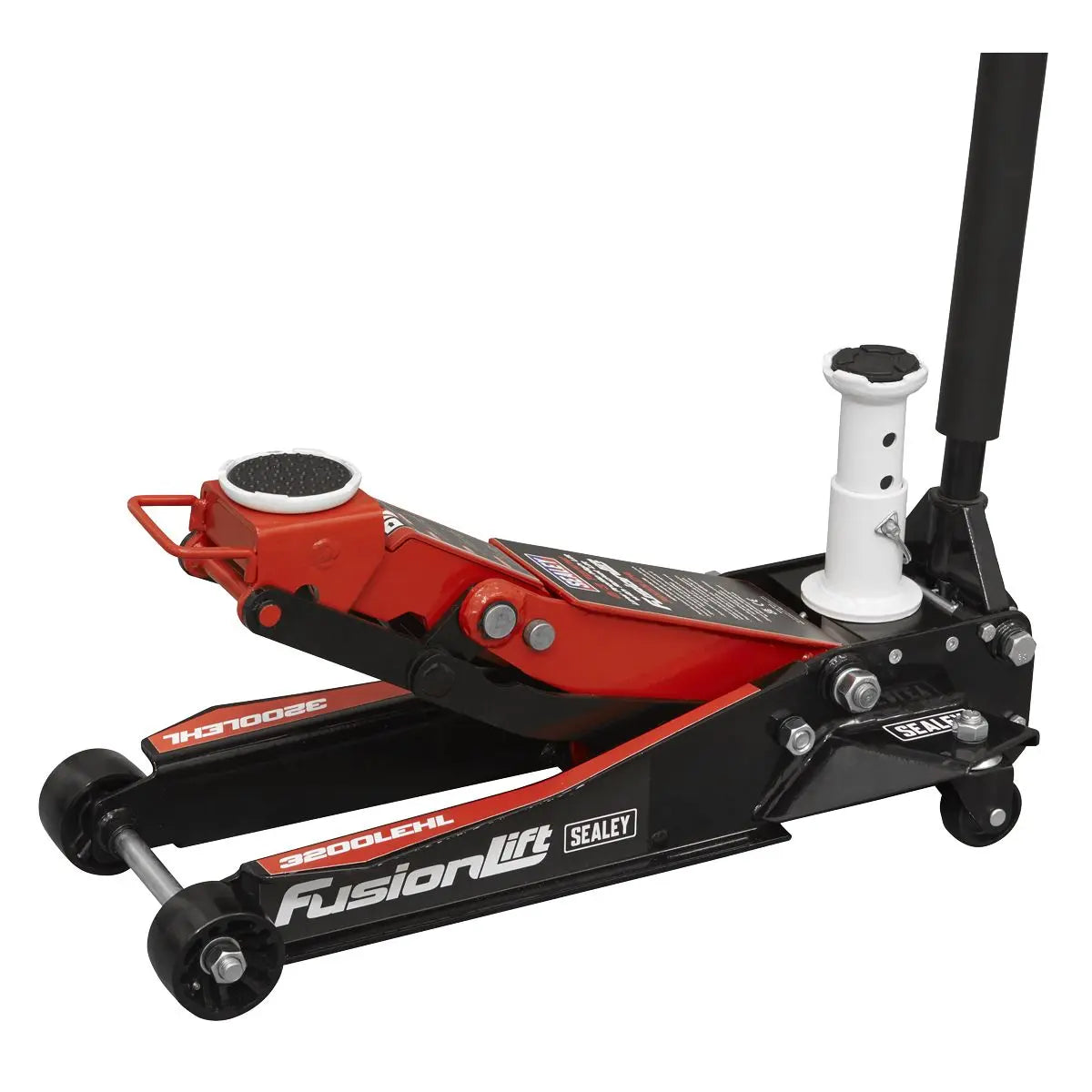 Sealey Low Profile High Lift Trolley Jack with Rocket Lift 2/3 Tonne  White Rose Tools