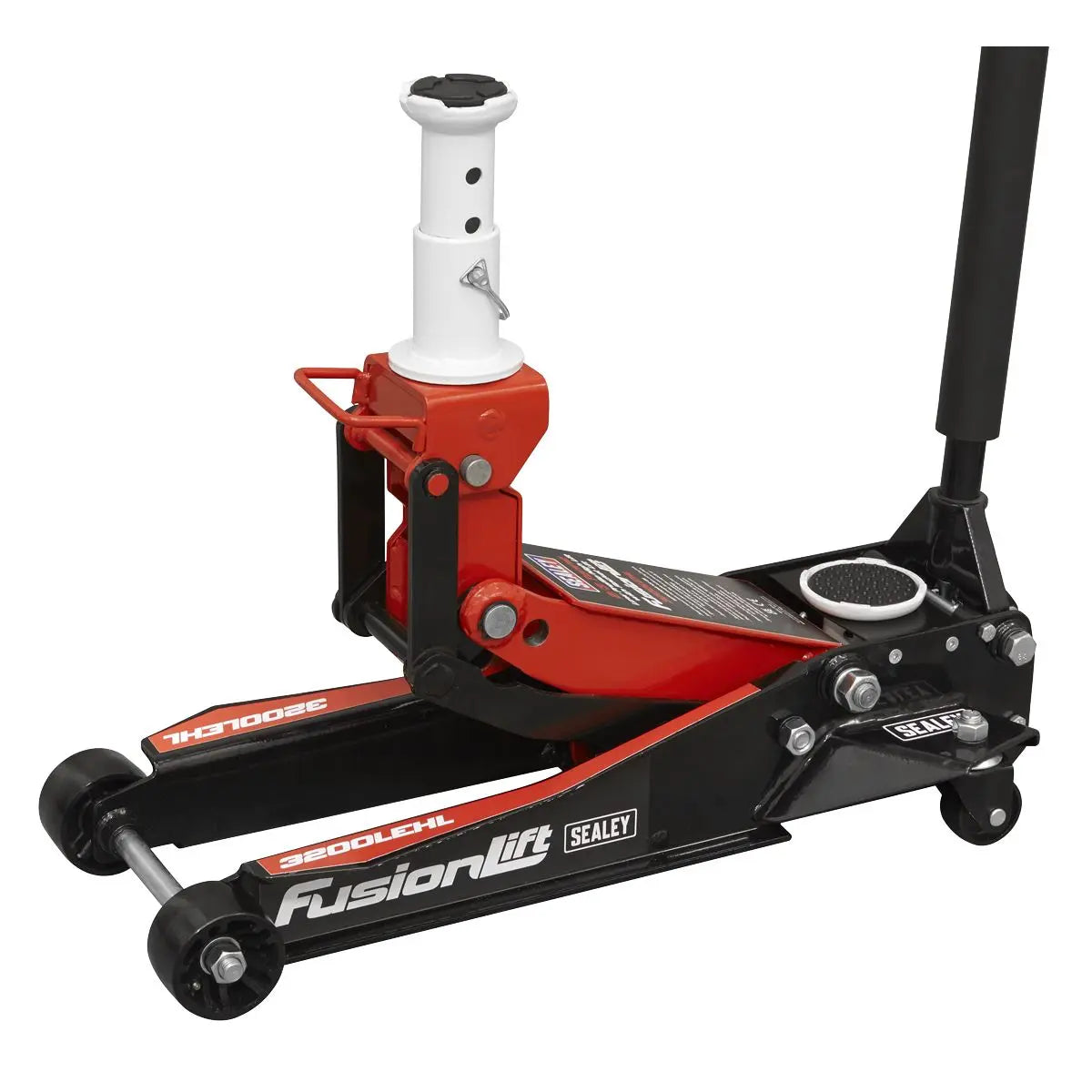Sealey Low Profile High Lift Trolley Jack with Rocket Lift 2/3 Tonne  White Rose Tools