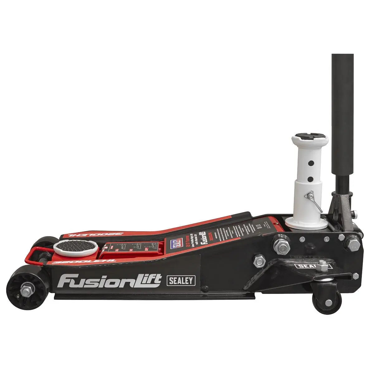 Sealey Low Profile High Lift Trolley Jack with Rocket Lift 2/3 Tonne  White Rose Tools