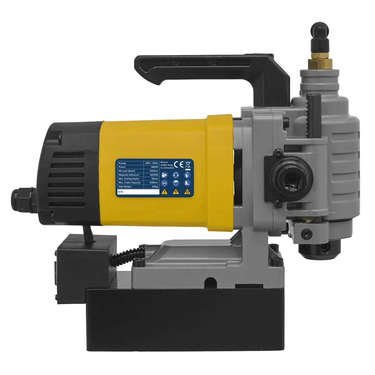 Sealey Low Profile Magnetic Drilling Machine 35mm 110V 