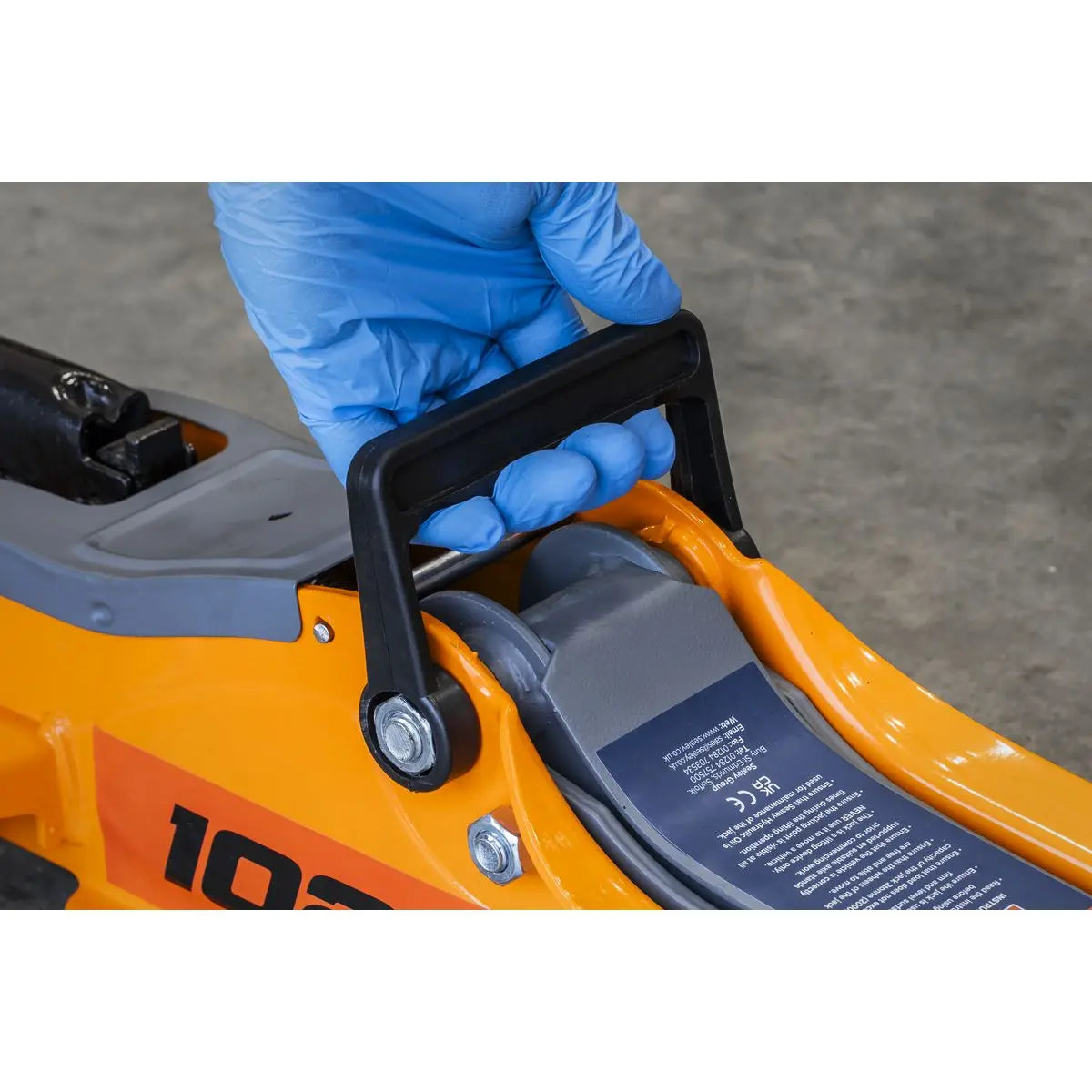 Sealey Low Profile Short Chassis Trolley Jack 2 Tonne - Orange 