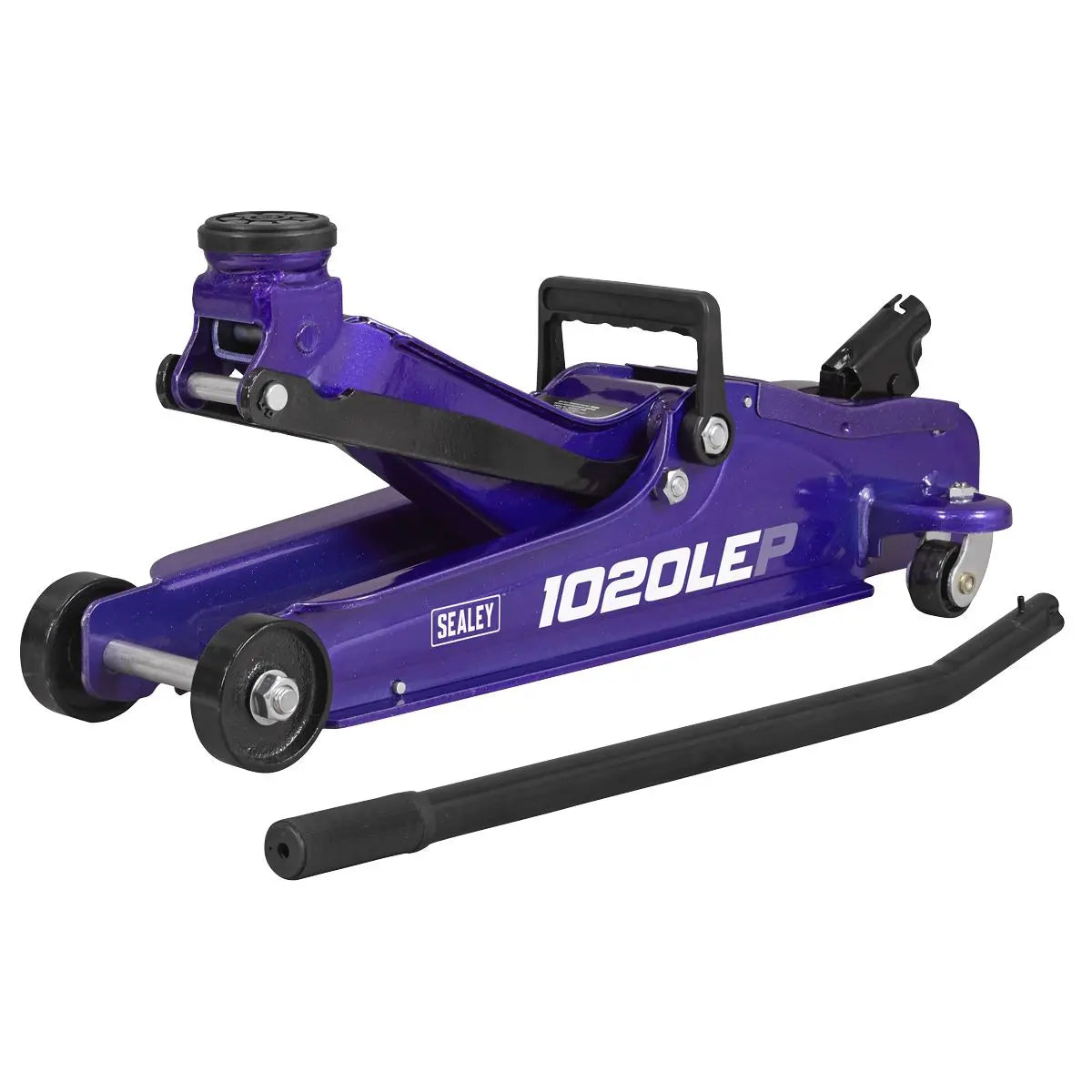 Sealey Low Profile Short Chassis Trolley Jack 2 Tonne - Purple  White Rose Tools