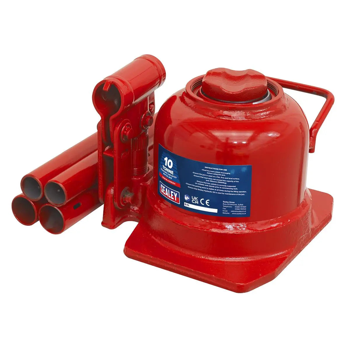 Sealey Low Profile Telescopic Bottle Jack 10 Tonne 