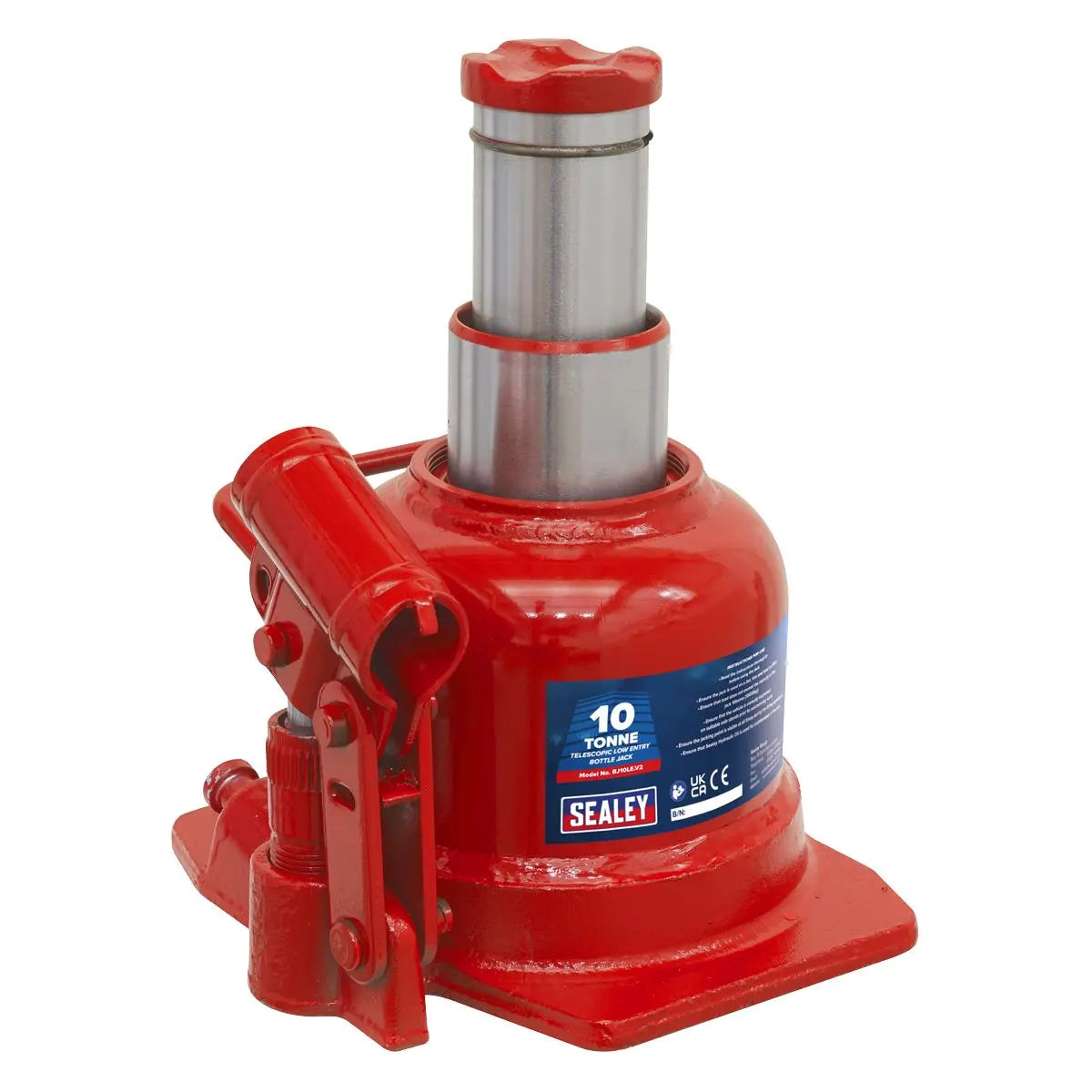 Sealey Low Profile Telescopic Bottle Jack 10 Tonne 