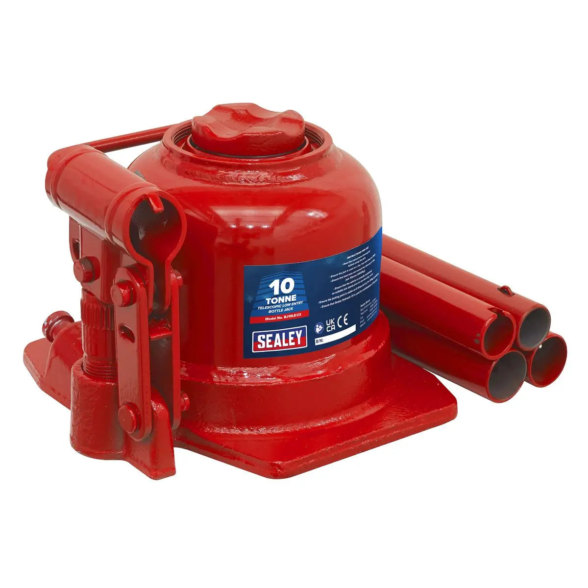 Sealey Low Profile Telescopic Bottle Jack 10 Tonne 