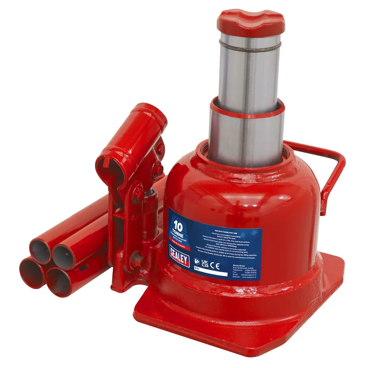 Sealey Low Profile Telescopic Bottle Jack 10 Tonne 