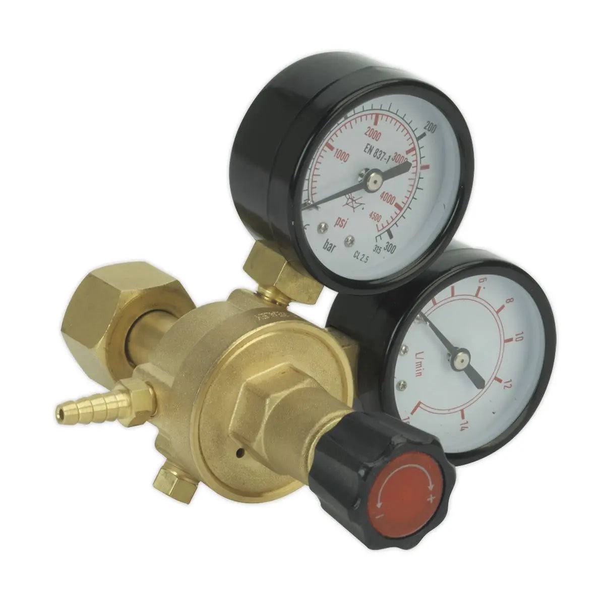 Sealey MIG Gas Regulator 2-Gauge Industrial 