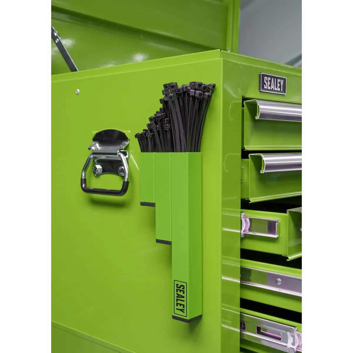 Sealey Magnetic Cable Tie Holder - Hi-Vis Green 