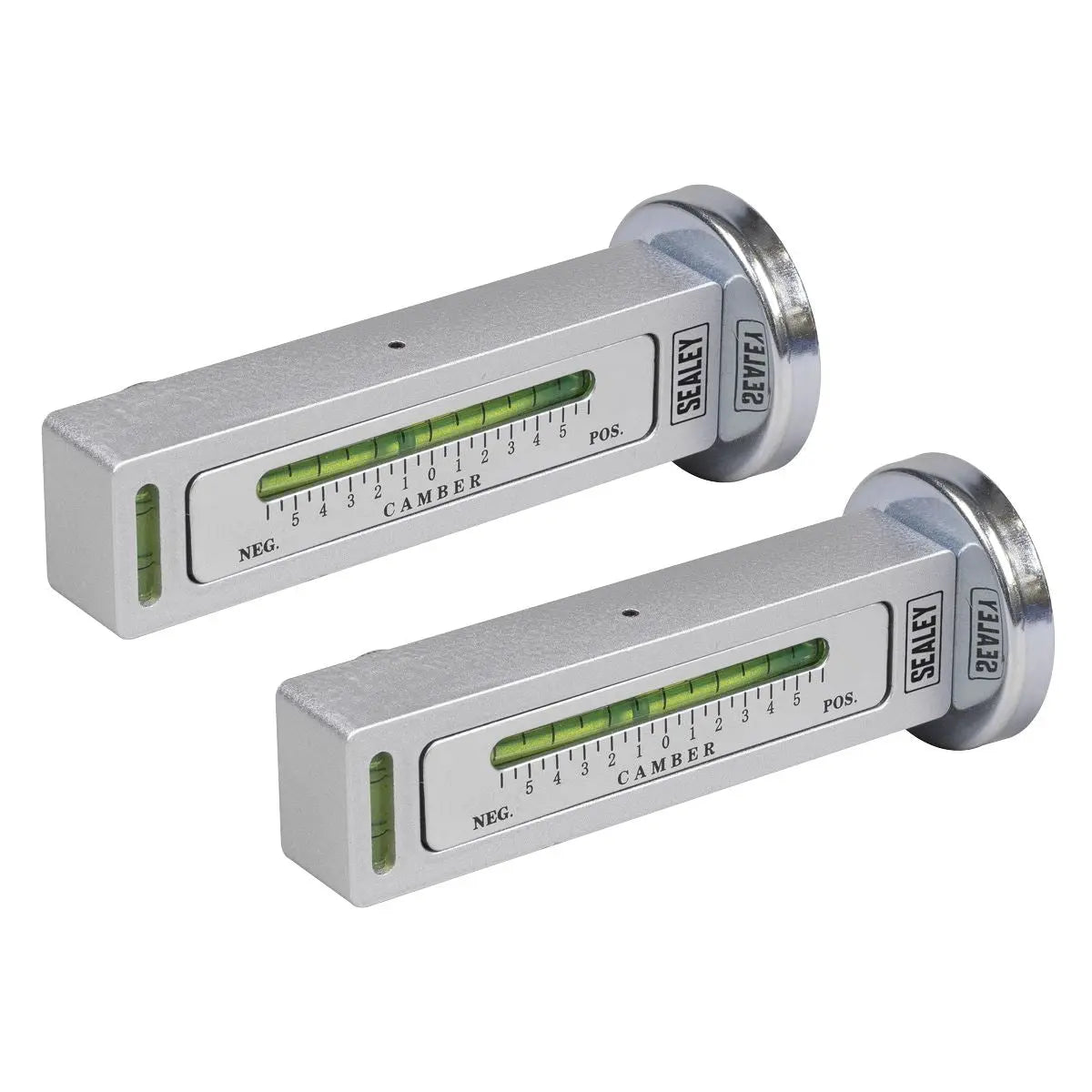 Sealey Magnetic Camber/Castor Gauge 2pc  White Rose Tools
