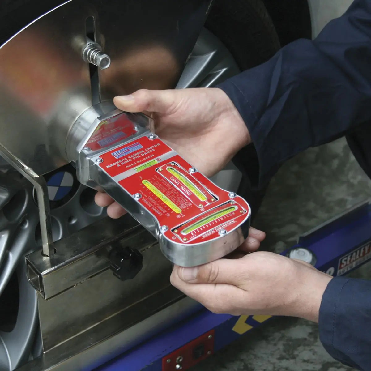 Sealey Magnetic Camber Castor & Kingpin Gauge 